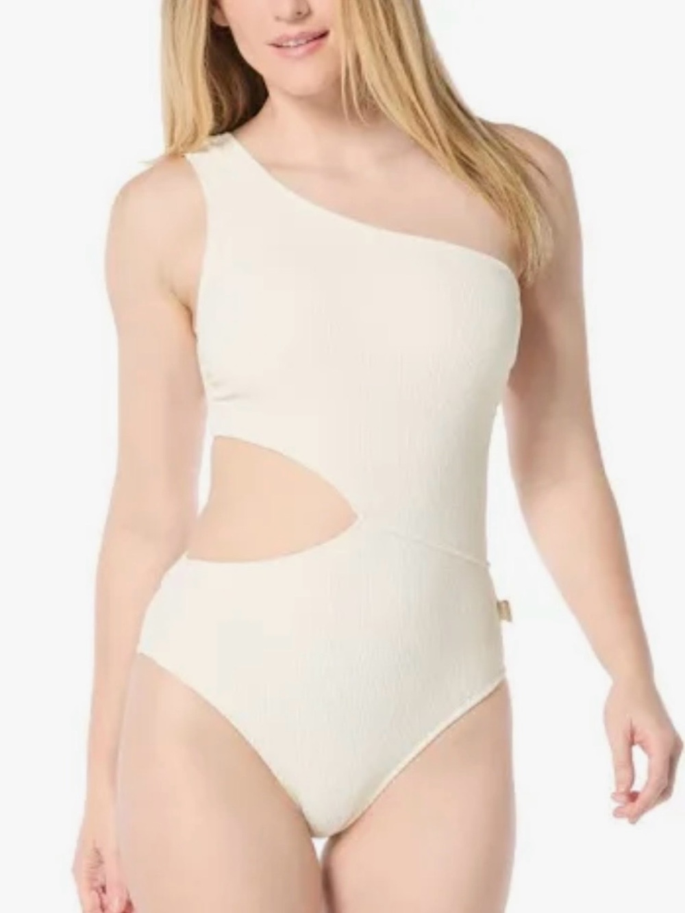 Michael Kors One-Shoulder Cutout Kids One-Piece